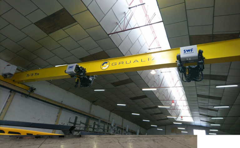 imagen de puentes grúa fabricados por Grualia